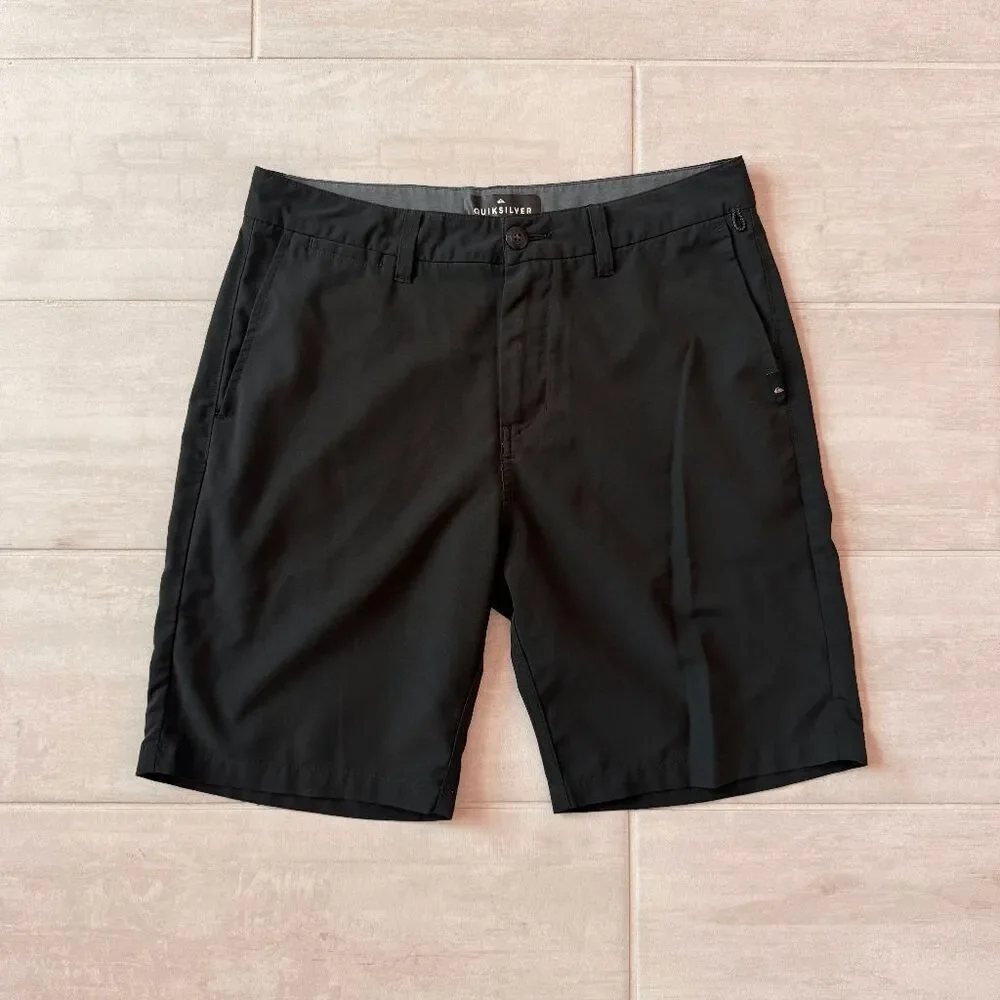 Quiksilver Men's Union Amphibian 20 Inch Water Friendly Hybrid Shorts 31 Black